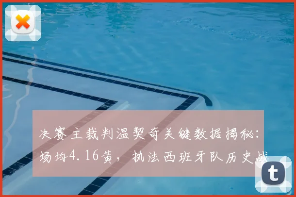 决赛主裁判温契奇关键数据揭秘：场均4.16黄，执法西班牙队历史战绩全览，2026年决赛判罚尺度前瞻