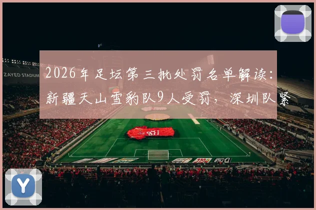 2026年足坛第三批处罚名单解读:新疆天山雪豹队9人受罚,深圳队紧随其后